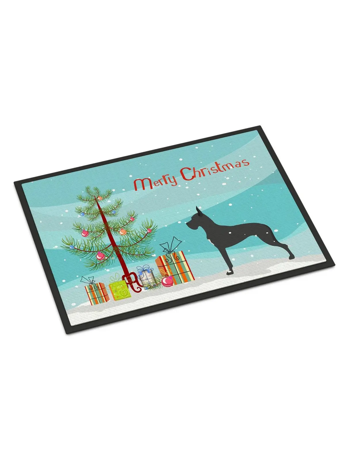 Carolines Treasures BB2993MAT Durable Non-Slip Fade-Resistant Great Dane Christmas Indoor-Outdoor Mat, 18x27 in