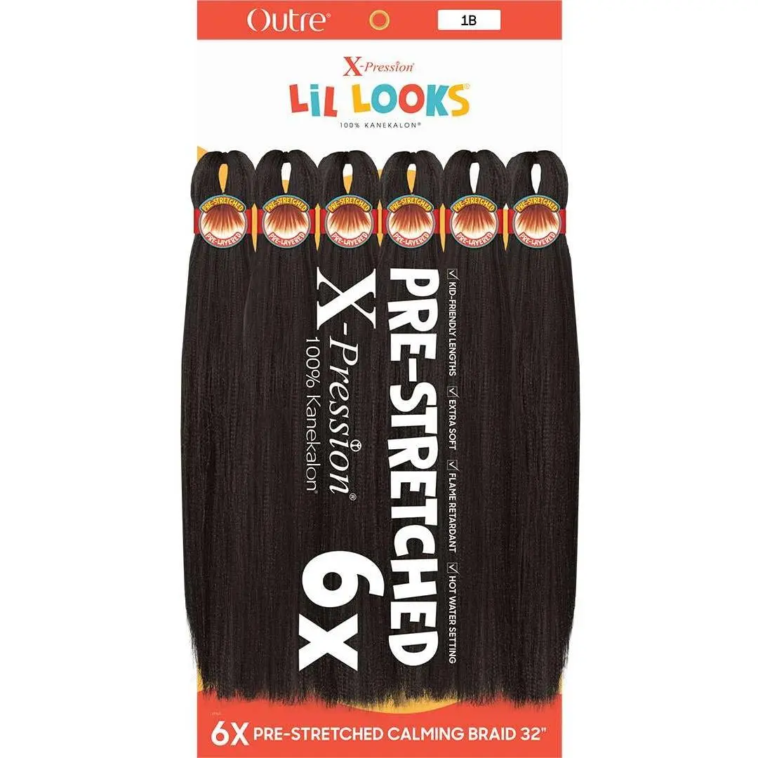 Outre X-Pression - Lil Looks - Prestretched Calming Braid 32" 6X (DARK BROWN 2)
