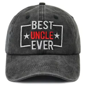 Uncle Hats for Men, Funny Uncle Gifts from Niece Nephew, Best Uncle Ever Baseball Caps, Retirement Christmas Fathers Day Birthday Gifts for New Uncle