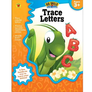 Carson Dellosa Trace Letters  Workbook, Tracing Books for  Ages 3-5, Sound Recognition and Handwriting Practice, Learn to Write the Alphabet for  in  and  - Paperback