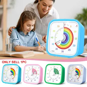 60-Minute Countdown Timer with Case, Digital Timer for Kids and Adults, Multifunctional Timer, Silent Low Battery Alert, Cooking Timer, Kitchen, Study, Classroom, Meeting Timer