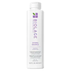 Biolage Hydra Source Moisturizing Shampoo - Softens & Adds Shine for Dry Hair, Infused with Micro-Filtered Aloe Vera & Fermented Hyaluronic Acid, Vegan, Paraben-Free, 13.5 fl oz (400 mL) Haircare Product