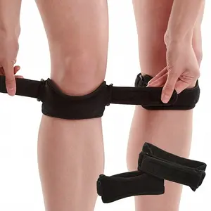 HAGIG Patella Tendon Knee Strap 2 Pack, Knee Support Brace Hiking, Soccer, Basketball, Running, Jumpers Knee, Tennis, Tendonitis, Volleyball & Squats
