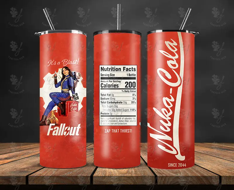 Fallout Nuka-Cola Tumbler. VAULT-TEC Nuka Cola - Lucy 33 20 Oz