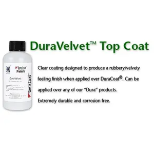212 MAIN Lauer Custom Weaponry DuraVelvet Top Coat, 4 oz (4 oz Bottles), Velvet Texture, Corrosion-Free Rubberized Finish for Automotive & Motorcycle Paint Care, 4Oz
