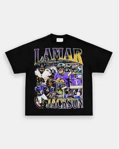 LAMAR JACKSON TEE, Retro Football Shirt ,Football Shirt Christmas Gift Unisex, Football 90s Vintage Fan Gift,football American Graphic Vintage, Gift For women And Man Unisex T-shirt