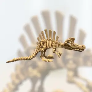 Rumble: Fully Articulated 3D Printed Skeleton Spinosaurus with Custom Colors