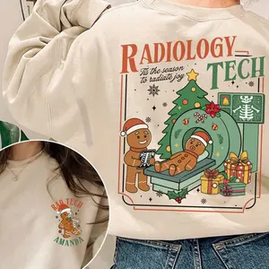Christmas Rad Tech Shirt, Radiology Technologist Christmas Gift, Gingerbread X-ray Tech Shirt, Radiology Holiday Sweatshirt,Xray Tech Gift