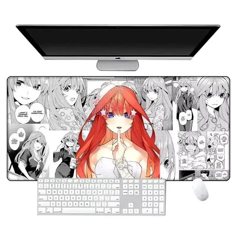 The Quintessential Quintuplets Custom-Shaped Sublimation Computer Mouse Pad - Anti-Slip Smooth Surface, Ideal Gaming Desk Mat for PC Keyboard, Anime Themed Gift, Custom-Shaped Mouse Pads backtoschool