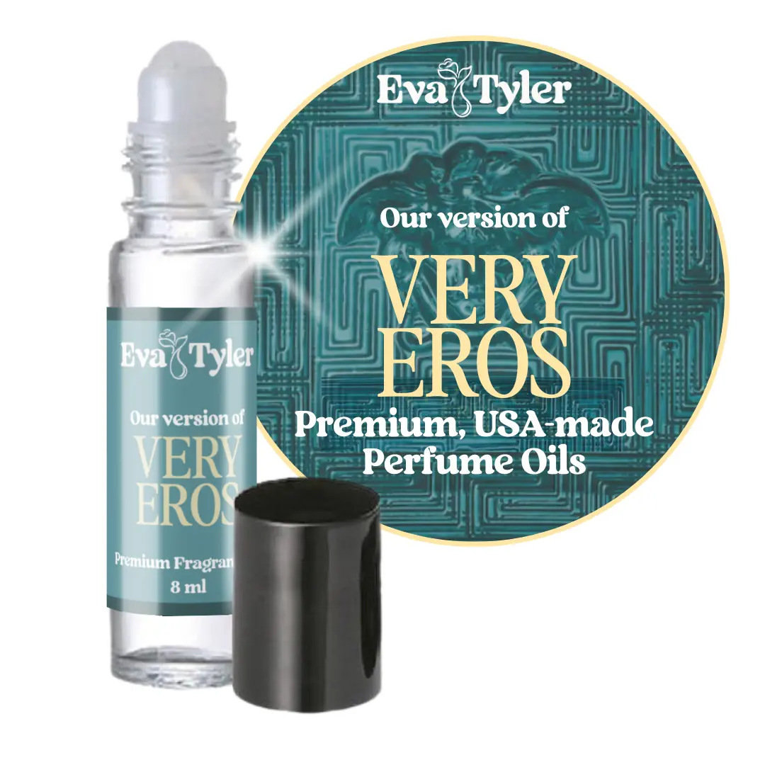 EvaTyler Very Eros Roll-On Men's Fragrance, US Made, Alcohol-Free, Long-Lasting Vegan Essential Oil Blend Concentrated Perfume Oil