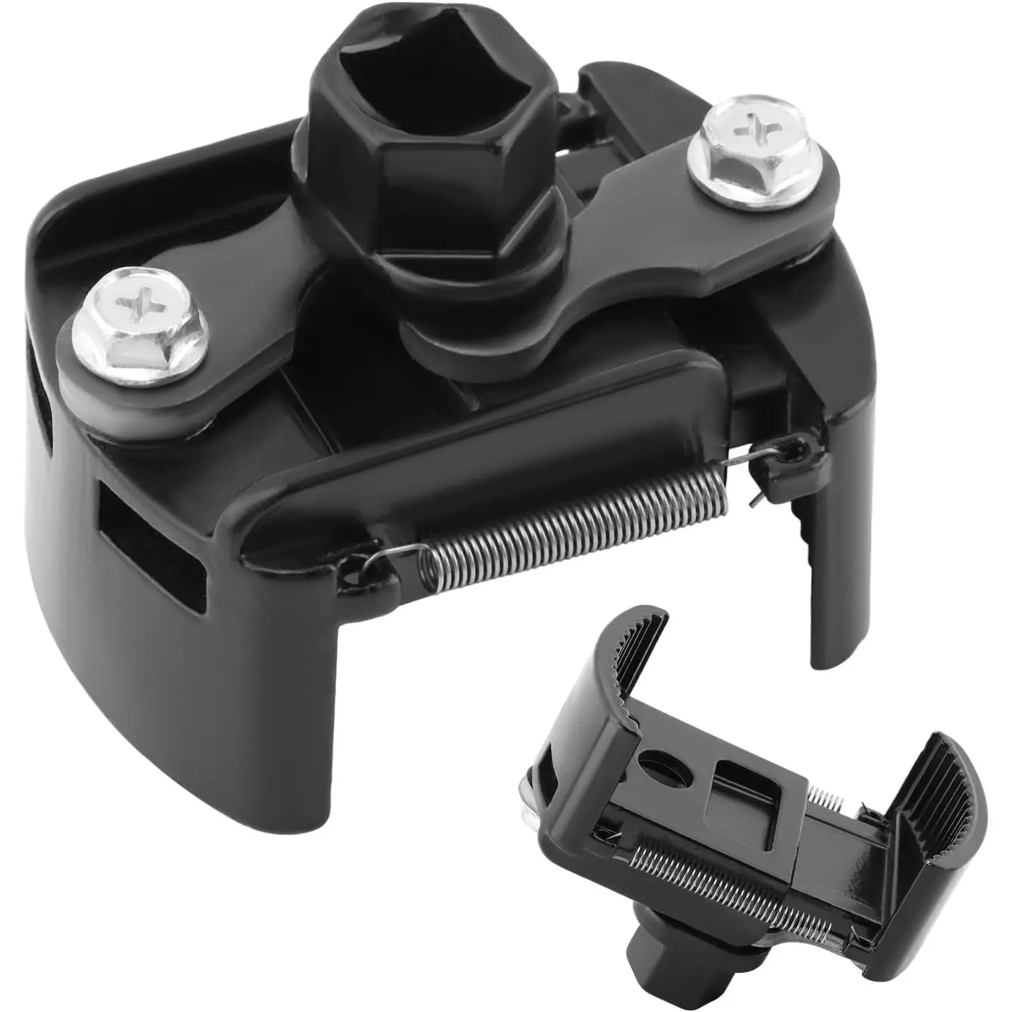 Auto-Clamp Spring Oil Filter Wrench, 60-80mm (2.36-3.15in) 1/2" Drive Cap Style Tool, Chrome Moly Spring Clamp, Secure Grip, Automotive Repair Tool for Small-Medium Spin-On Oil Filters, 1 X Oil Filter Wrench, Chrome Molybdenum Alloy Steel
