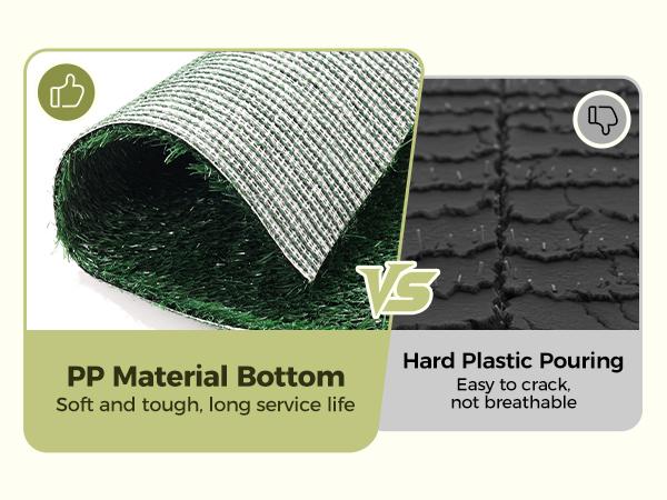 PAWGIANT Dog Grass Pad with Tray, 17.9"x14", With 2 Reusable Artificial Turf, for Dogs Potty, for Balcony Apartment, Realistic, Quickly Absorbency Portable Dog Litter Box Bathroom Turf for Pet Training, Waterproof Non-Slip Washable Puppy Pee PAWGIANT Dog Grass Pad with Tray, 17.9"x14", With 2 Reusable Artificial Turf, for Dogs Potty, for Balcony Apartment, Realistic, Quickly Absorbency Portable Dog Litter Box Bathroom Turf for Pet Training, Waterproof Non-Slip Washable Puppy Pee