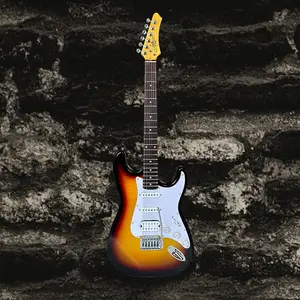 Aslin Dane AST-4 Strat style,3 Tone Sunburst S-S-H pickup configuration. professional