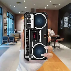 Vintage 80s Boombox Cassette Phone Case for 【Galaxy S23 Fe】 | MagSafe Ready, Unique Cool Design Protective Case.666