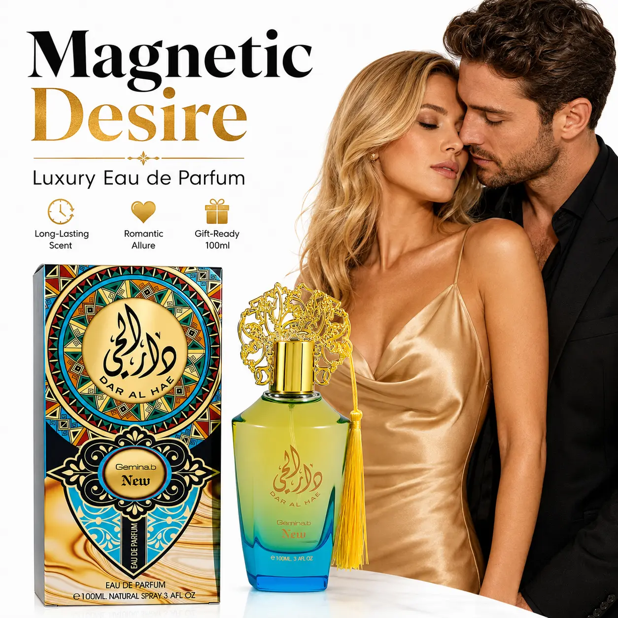 Pheromone Perfume for Women Long Lasting - Sensual Floral Vanilla Eau de Parfum, Magnetic Feminine Fragrance for Date Night & Daily Wear, Great Christmas Gift for Her, Long Lasting Perfumes, 100Ml couple delizia di marshmallow