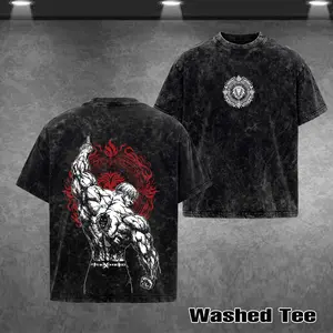 NEW Escanor Seven Deadly Sins T-Shirt Who Decided That Quote Pride Sin Vintage Washed Oversized Anime Streetwear Heavy Cotton Sigma Male Unisex Tee Retro Graphic Top Gift For Anime Fan