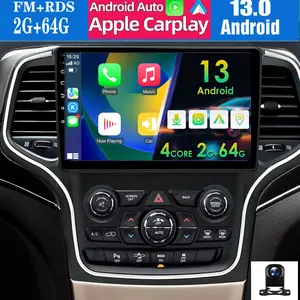 2 Din Android 13 Car Radio For Jeep Grand Cherokee WK2 2014-2022 Wireless CarPlay Android Auto Car Stereo GPS DSP