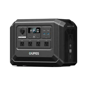 OUPES Mega 1 Lite, 1800W 1024Wh Portable Power Station, LiFePO4 Battery, Solar Generator, 1 Hour Fast Charging, for Home Backup Power, Camping