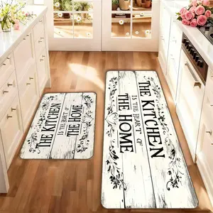 Kitchen Floor Mat, 2 Counts Non-slip, Rectangle Home Decor Floor Mat, Entrance Door Mat, Kitchen Area Rug, Room Decor
