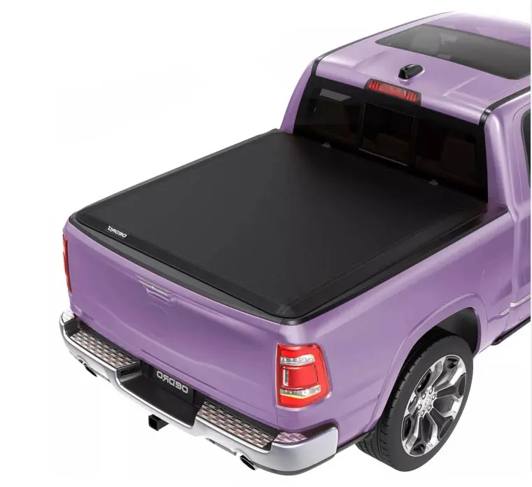 5.8 Ft Bed[Fits 2014-2018 Chevrolet Silverado & GMC Sierra 1500 Crew Cab] Soft Tri-Fold Truck Bed Tonneau Cover