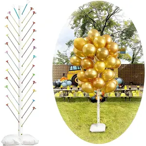 Balloon Stand Kit, Reusable Balloon Column Stand Kit with Base, Balloons Sticks and Holders for Decoration, Wedding, Birthday, Baby Shower, Graduation Decoration