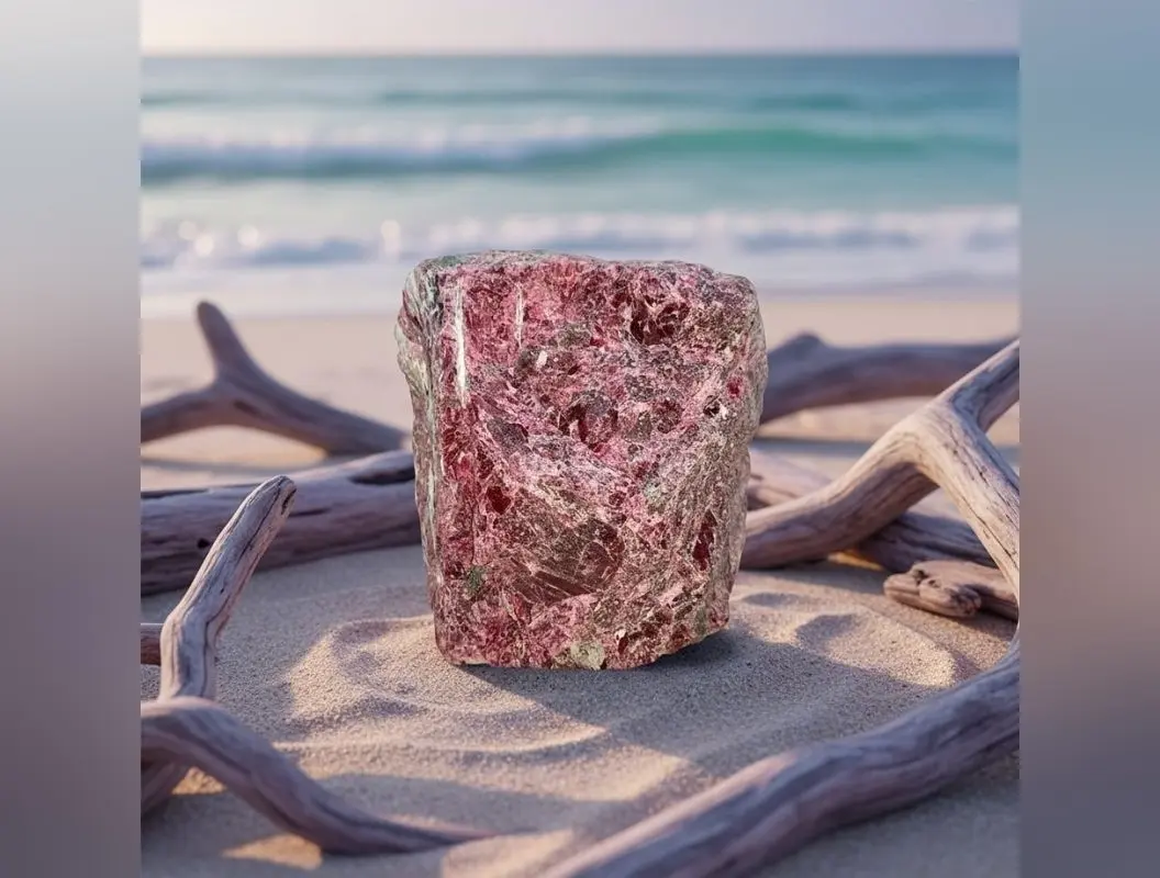 Rhodonite 7.72lb Rough Stone Rare
