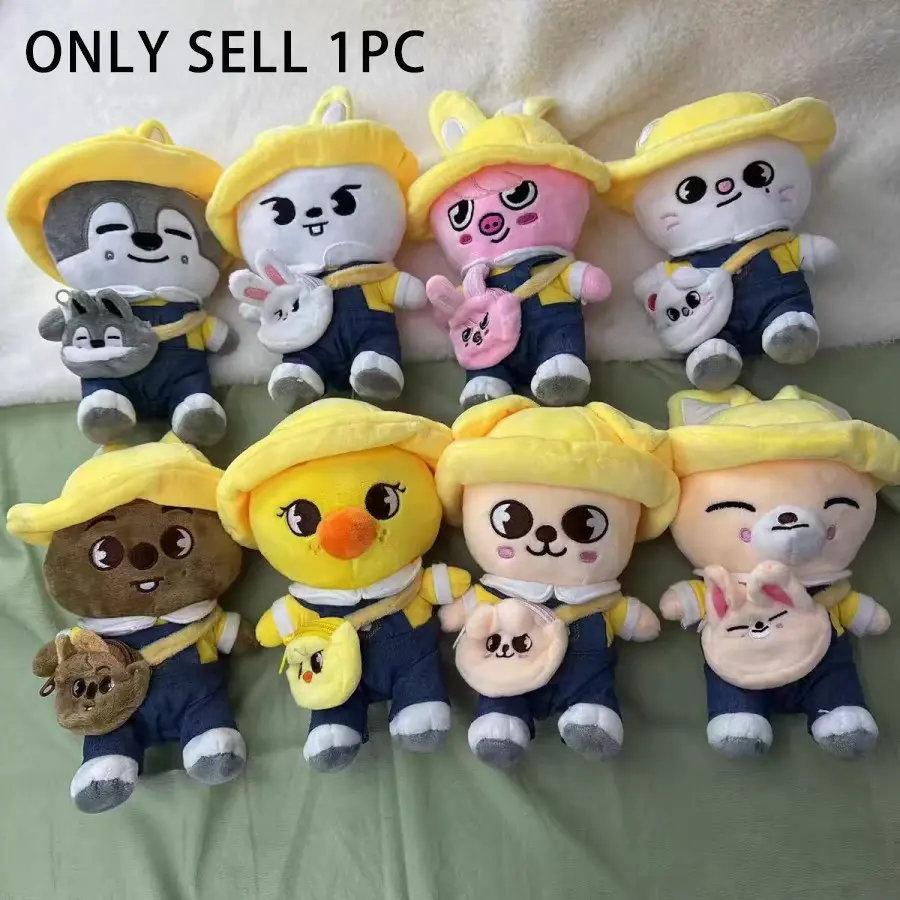 Adorable 20 cm Kindergarten Series Backpack Doll with Hat, Cute Handmade Soft Stuffed Animal, Cuddly Bedtime Companion and Perfect Gift for Friends