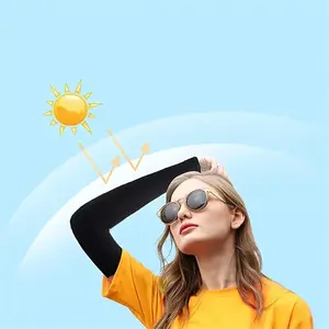 High-Quality Ice Silk Sun Protection Sleeves, Outdoor Sports Cycling Mosquito-Repellent Arm Sleeves, Breathable Quick-Dry Sleeve Gloves