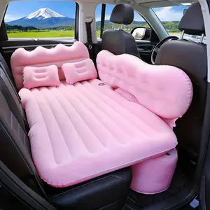 Portable Multifunctional car back seat mattress air cushion with inflation pump,adjustable inflatable mattress,suitable for SUV,home,outdoor camping,self-driving travel bed canopy,outdoor kids stuff for big,ideal birthday holiday gift playhouse star light
