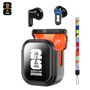 2026 FIFA World Cup Wireless Bluetooth 6.0 Earphones,IPX5 Waterproof, Built in Microphone, Gaming Audio Calls Earbuds Suitable for Office, Sports, Study