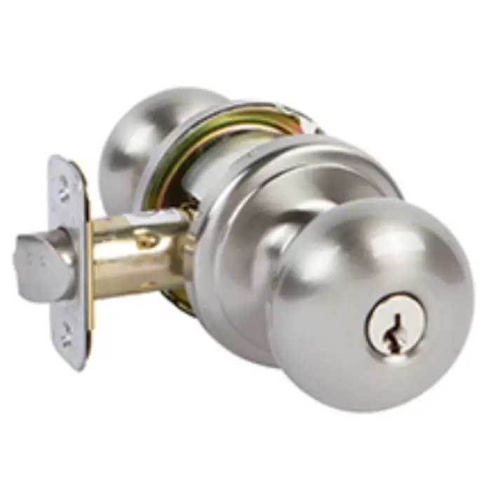 The Delaney 311522 Grade 2 Aubryn Keyed Entry Knob, Satin Nickel