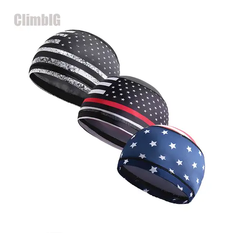 Unisex Patriotic Flag Skull Cap Set - US 250th Anniversary, 2Pcs/3Pcs Sweat-Wicking Breathable Beanie for Cooling Under-Helmet Use by Cyclists, Hiking