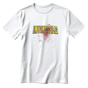 Minimalist Invincible Logo Blood Splatter T-Shirt Hoodie Sweatshirt