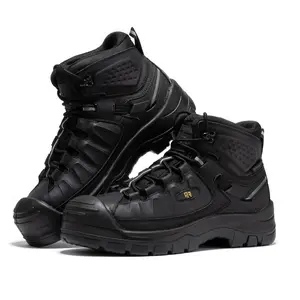 ROCKROOSTER Waterproof Composite Toe 6" Work Boots for Men,  Non-Slip Rubber Safety Boot, Hiking Boots, ASTM F2413-18 I/75 C/75 EH Rated Boy Closed