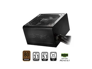 ASRock PRO Series PRO-750B 750 W ATX 3.1 Compatible 80 PLUS BRONZE Certified Power Supply