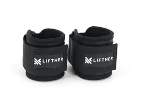 LiftHer Glute Strap - Premium Padded Neoprene & Microfiber Leather for Comfort & Stability - Adjustable Velcro Strap - Compatible with All Cable Machines