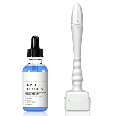 GHK-Cu Copper Peptide Serum with HyaluronicAcid Facial Serum, Deep Moisturizing &Nourishing, Firming