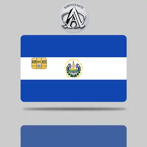 El Salvador Flag Debit Card Skin/Sticker - High Quality Vinyl for Customization and Personalization vinyl sticker