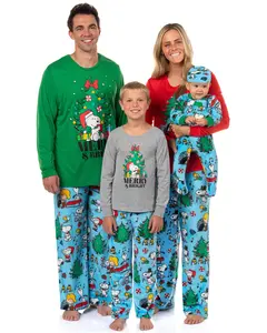 Peanuts Snoopy Pajamas Christmas Holiday Family Matching Sleepwear Set