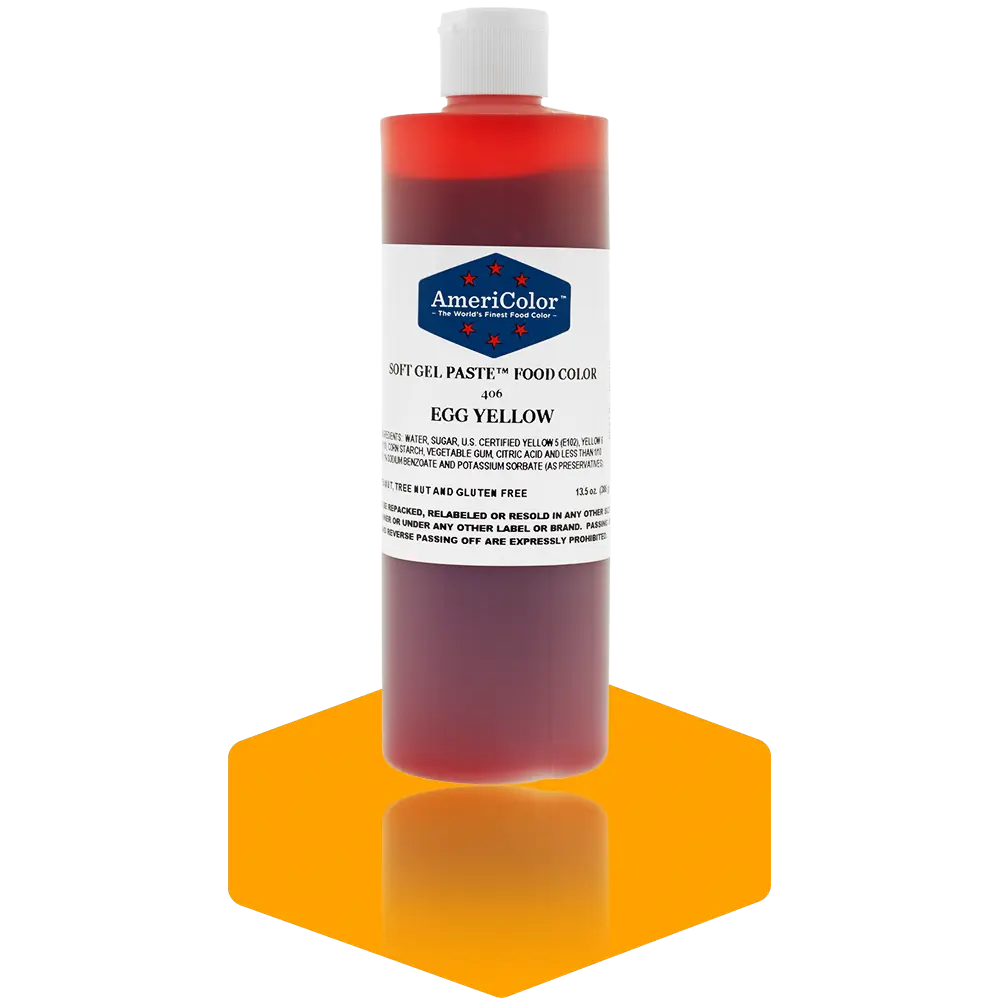 AmeriColor, Egg Yellow, 13.5 Ounce, Soft Gel Paste Food Color