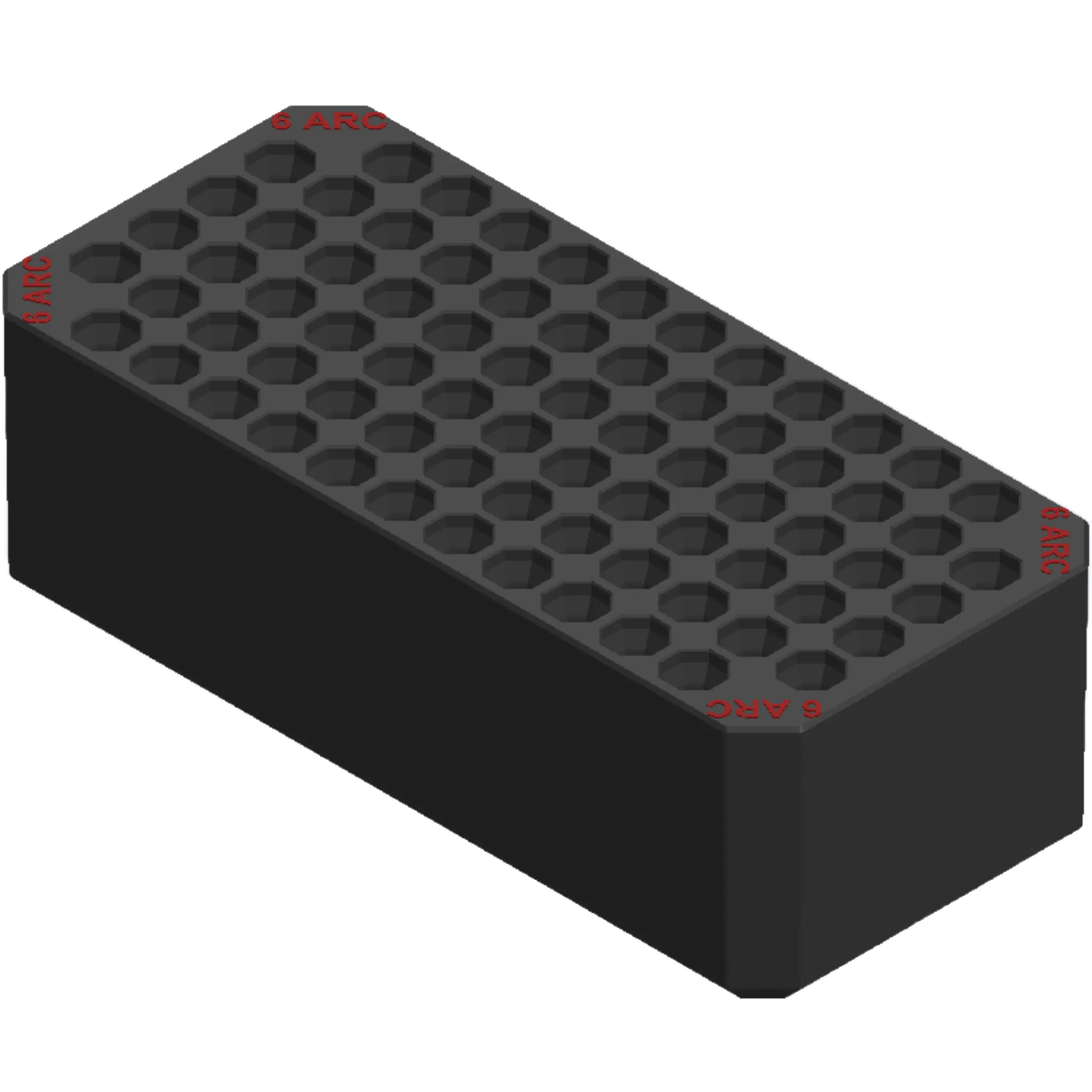 LARGE TRAY 6MM ARC RED