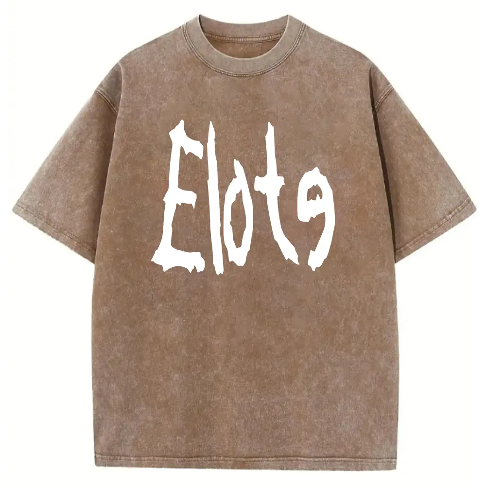 Washed T-shirt-Coffee