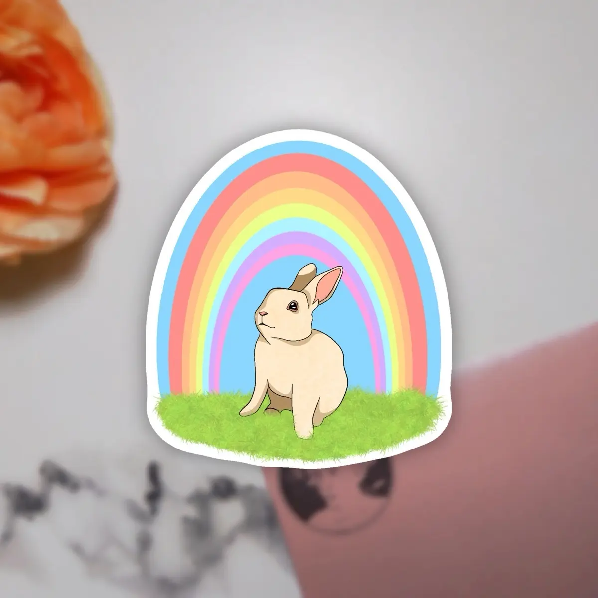 Spring Easter Bunny Sticker