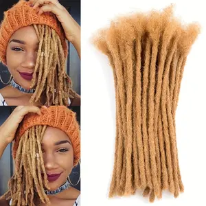 Hot Wholesale Unisex Adult 20" Afro Kinky Dreadlocks - Real Human Hair Extensions for Crochet, Weaving & Wig Making, Soft & Thick, Machine Washable, Ideal for Vacation Style, Crochet Hair Extension