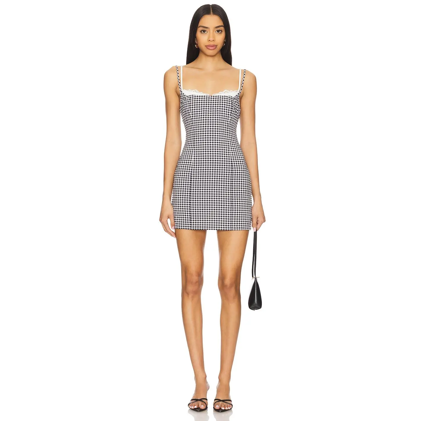MORE TO COME Marea Mini Dress in Black & White