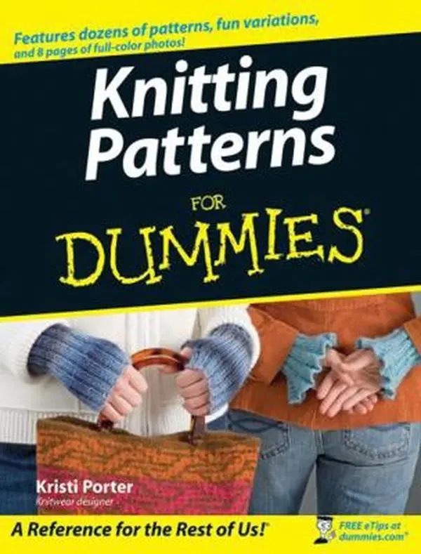 USED Book - Knitting Patterns For Dummies (For Dummies Series) by Kristi Porter (Paperback) - english