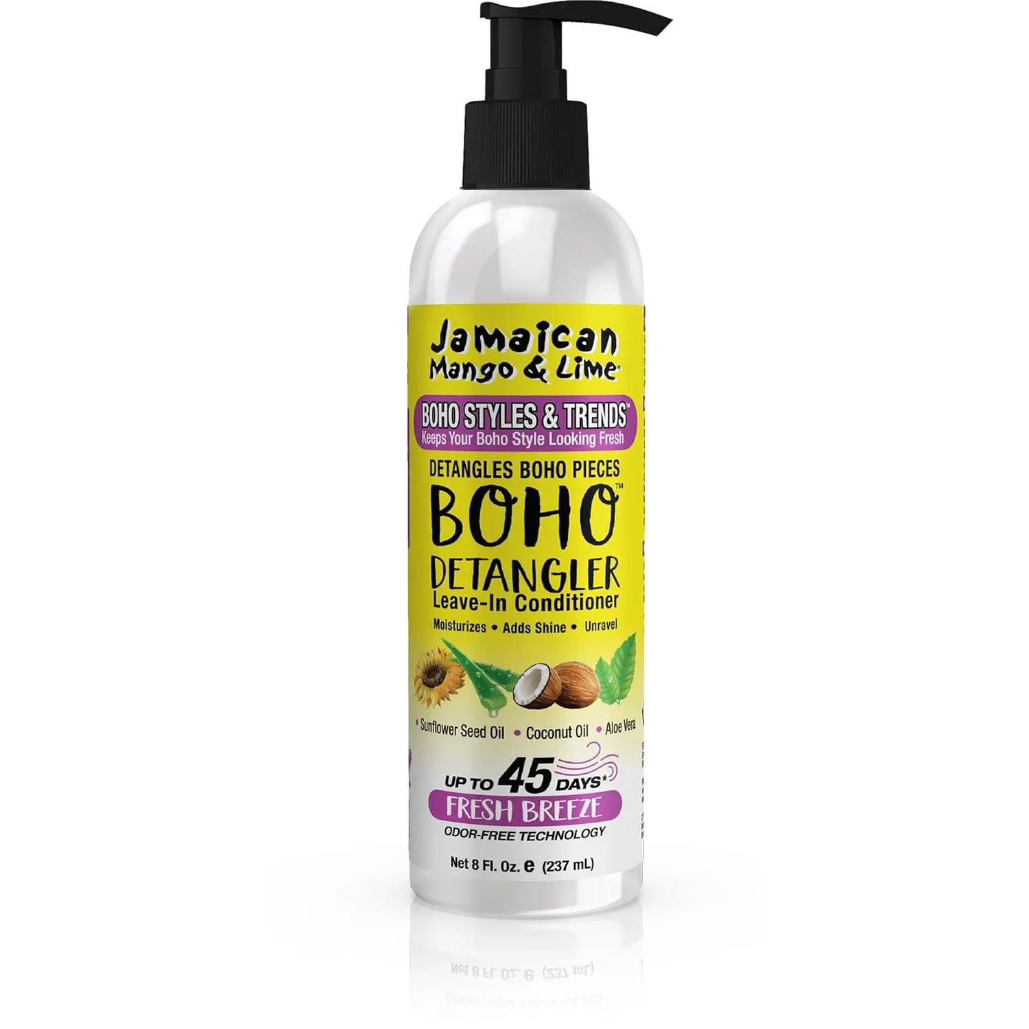 Jamaican Mango & Lime Boho Styles Detangling Spray - Lightweight Hydrating Haircare Moisturizer, Leave-In Conditioner for Silky Braids & Any Protective Styles