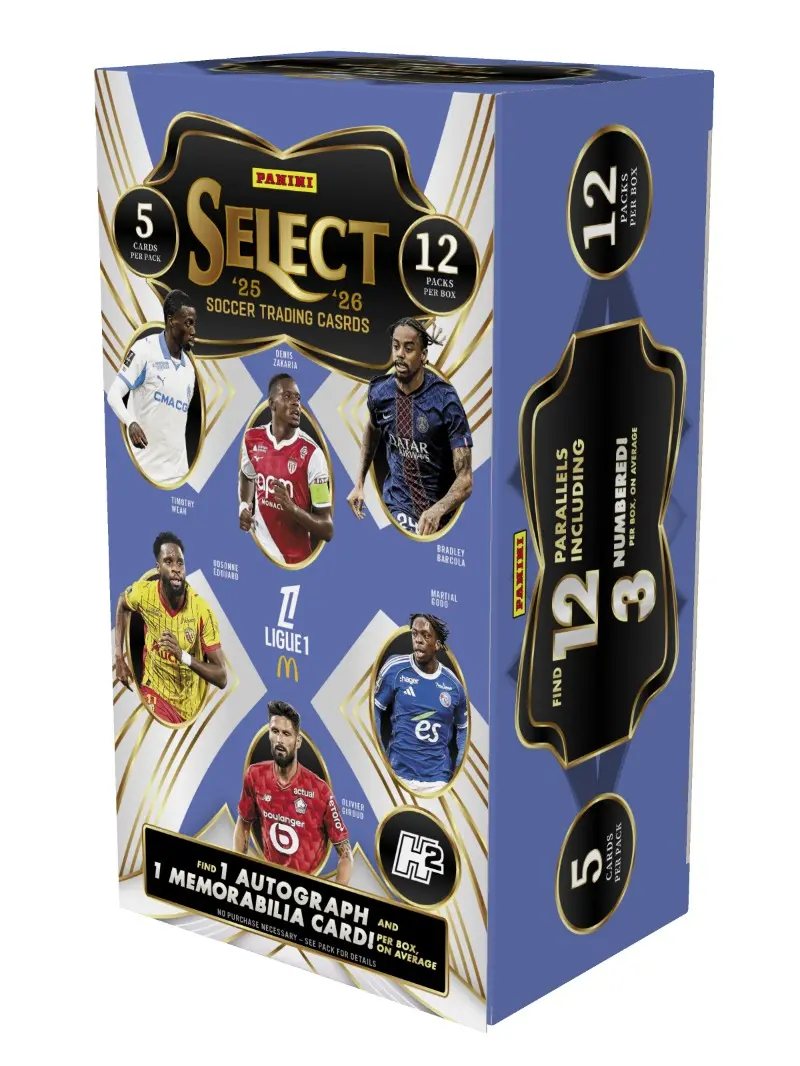 2 (TWO) PACKS 2025-26 Panini Select Ligue 1 Trading Card Packs (Hobby H2)