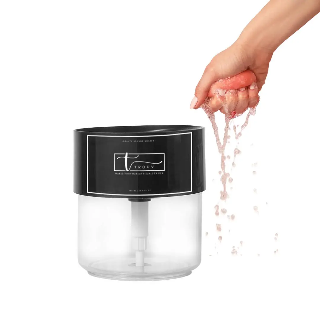 Beauty Sponge Soaker, Makeup Sponge Dampener, Water Pump Dispenser Refillable Container, For Makeup Beauty Sponge Foundation Application Cosmetic