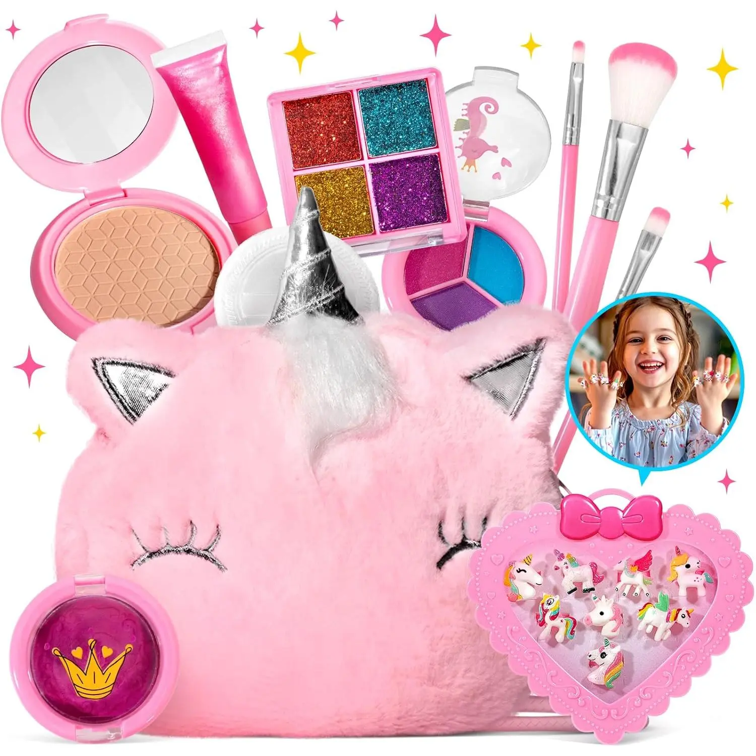 Pink Unicorm + Rings